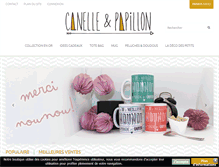 Tablet Screenshot of canelle-papillon.com